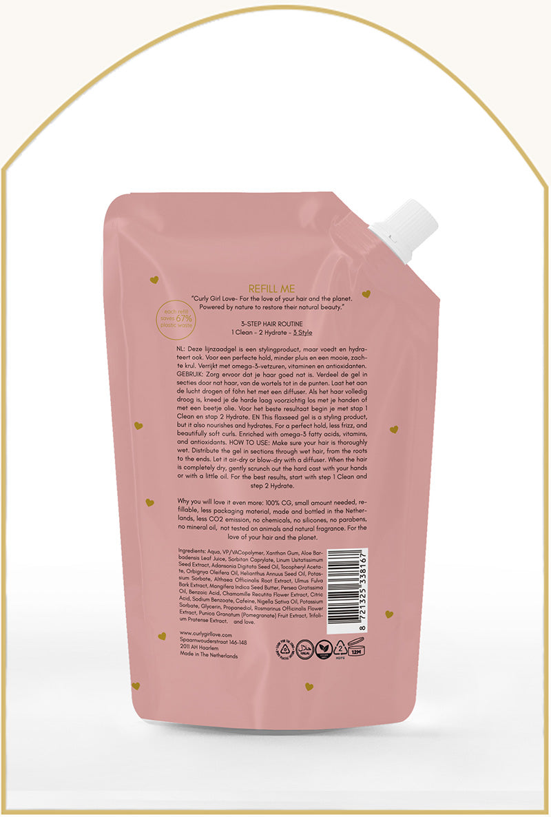 Curly Girl Love Hydrating Flaxseed Gel 200ml REFILL