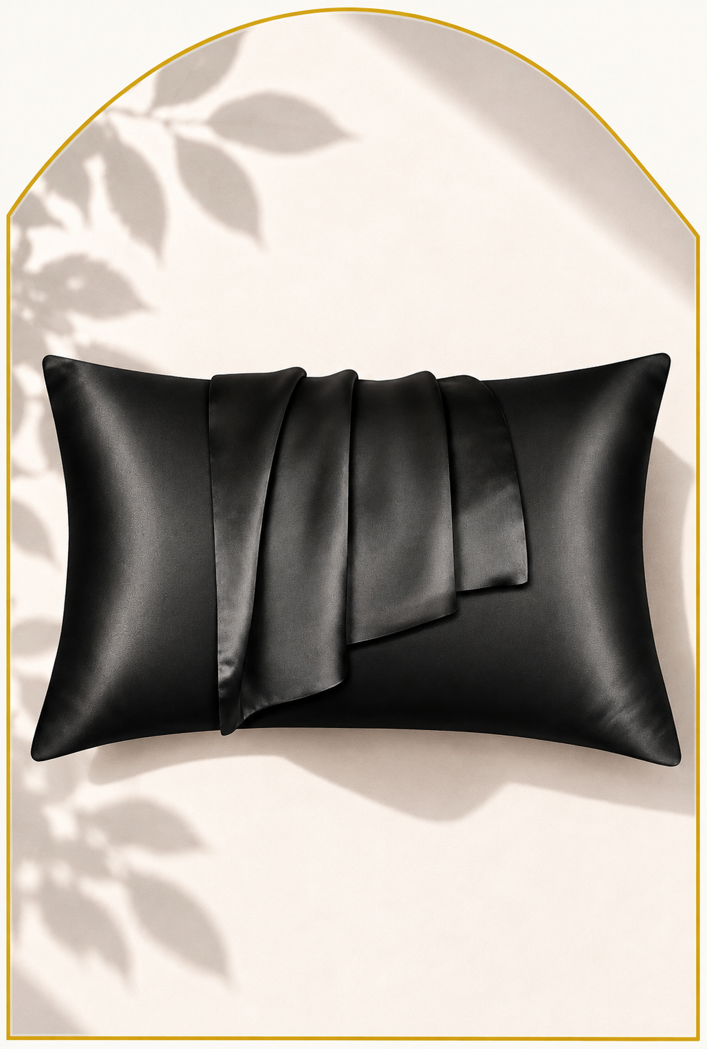 Satijnen Kussensloop Zwart / Satin Pillowcase Black