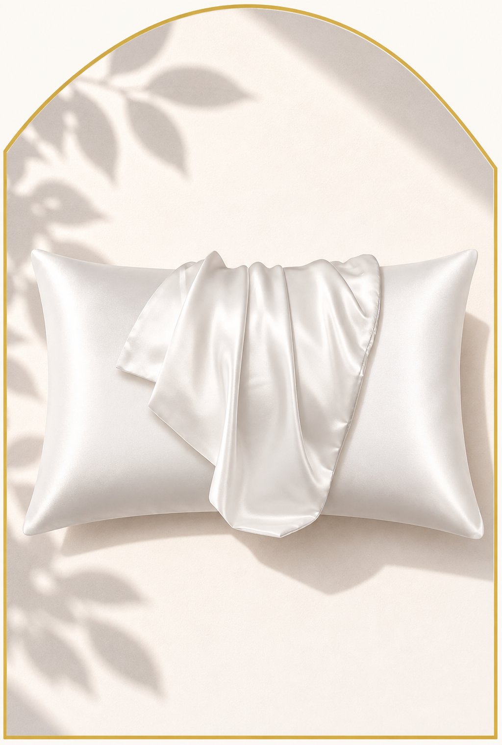 Satijnen Kussensloop Wit / Satin Pillowcase White