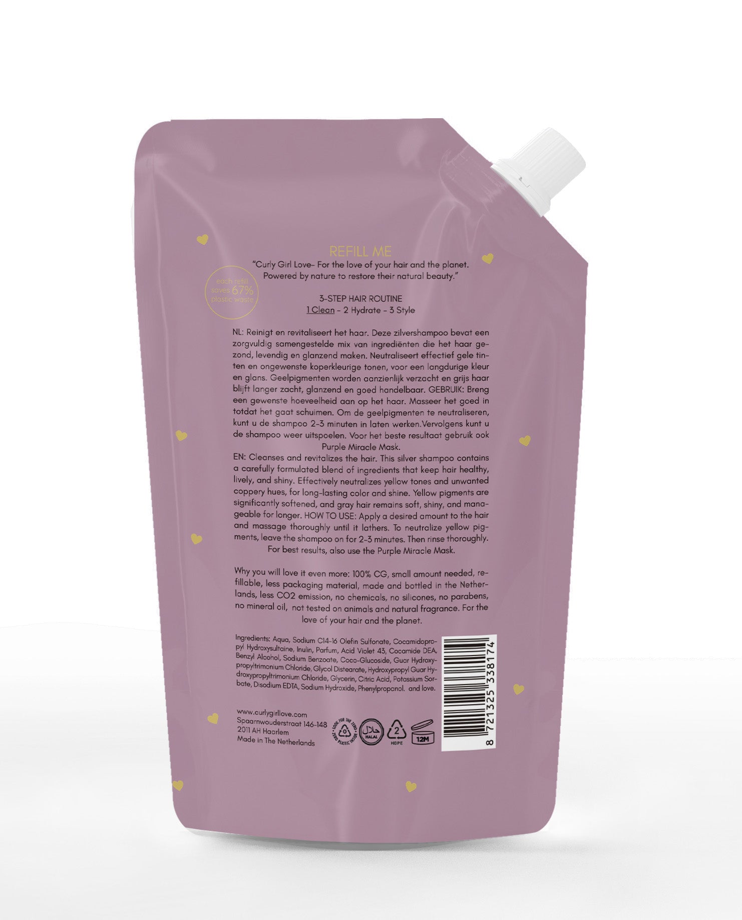 Curly Girl Love Silver Shampoo 200ml REFILL
