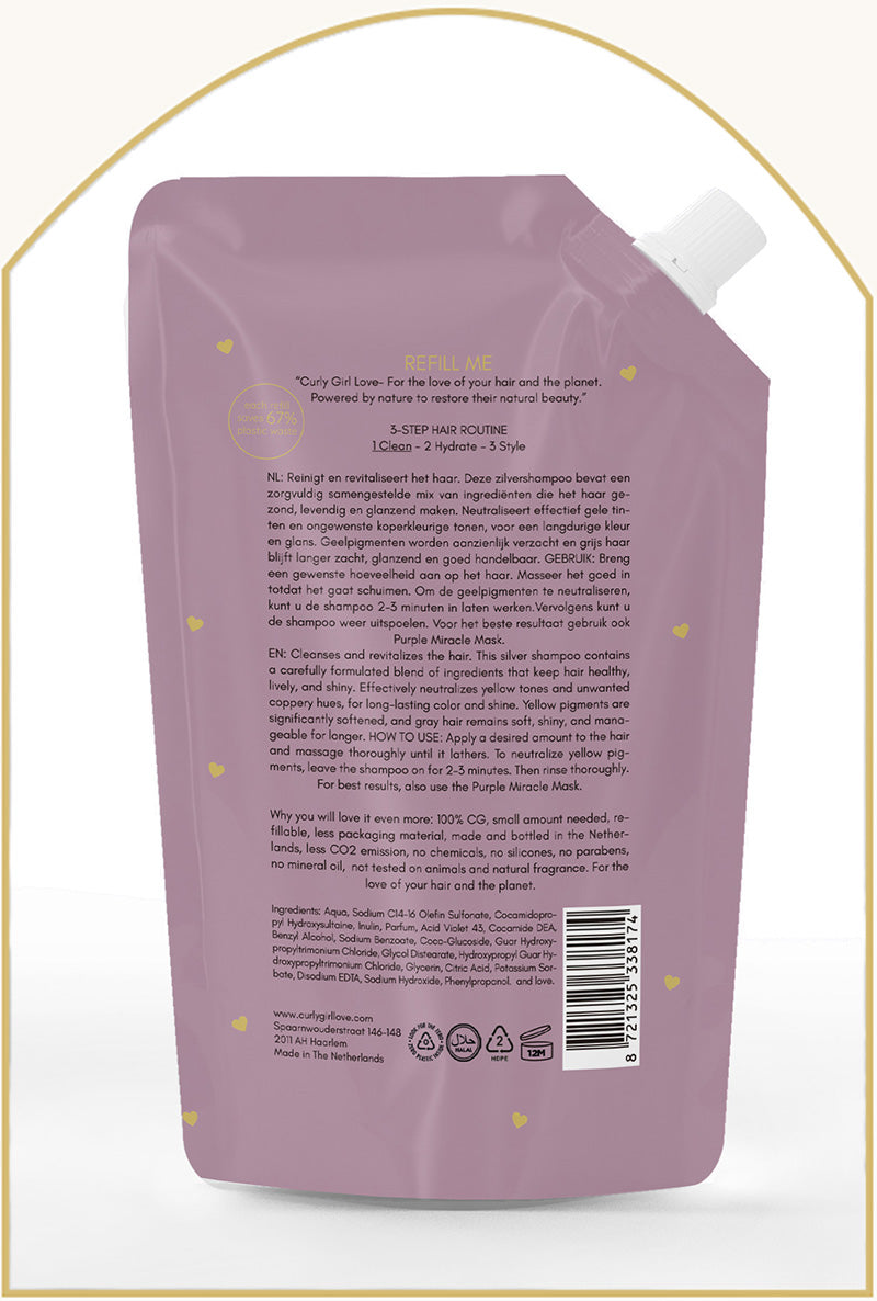 Curly Girl Love Silver Shampoo 200ml REFILL