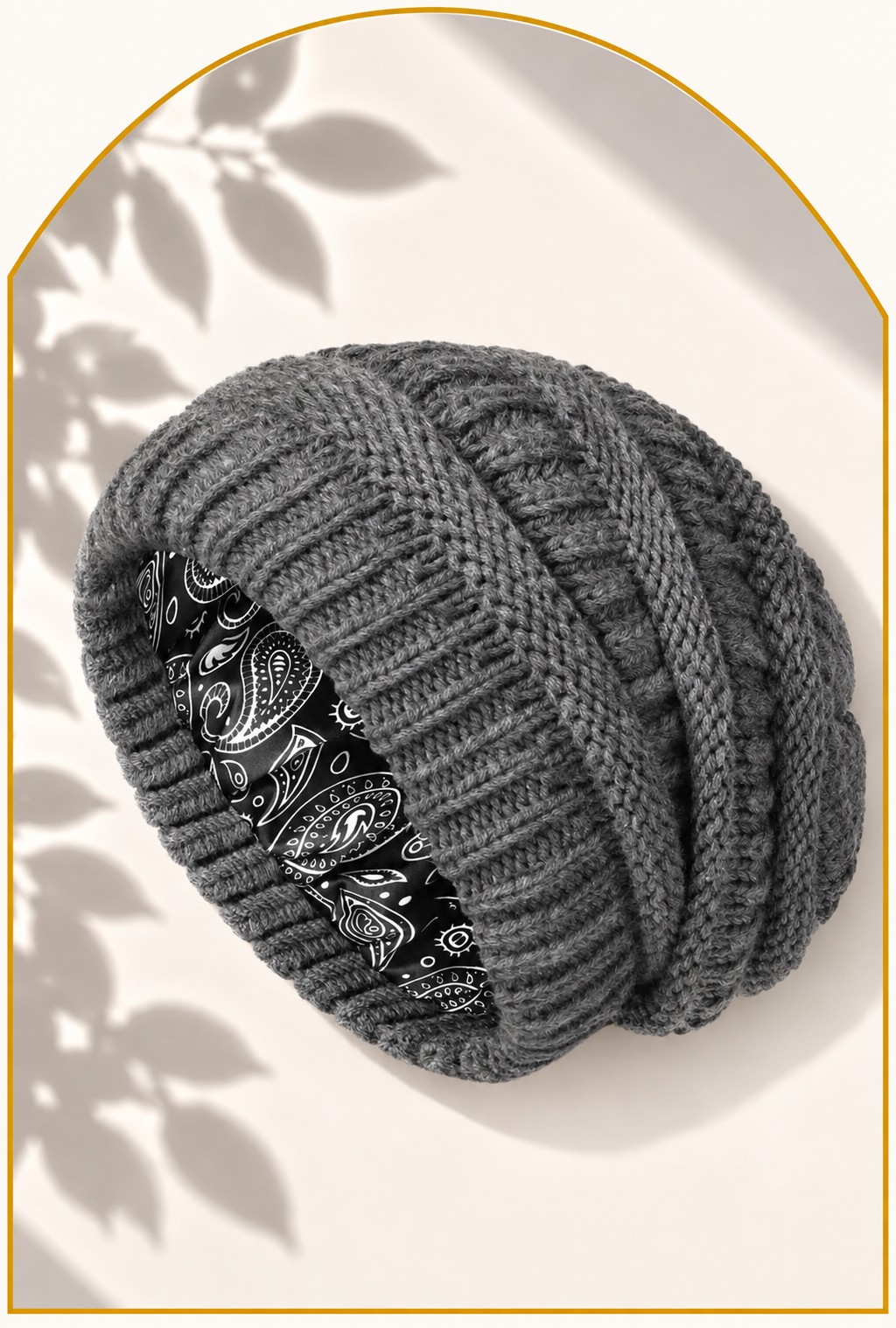 Winter Muts Beanie Satijnen voering grijs / grey