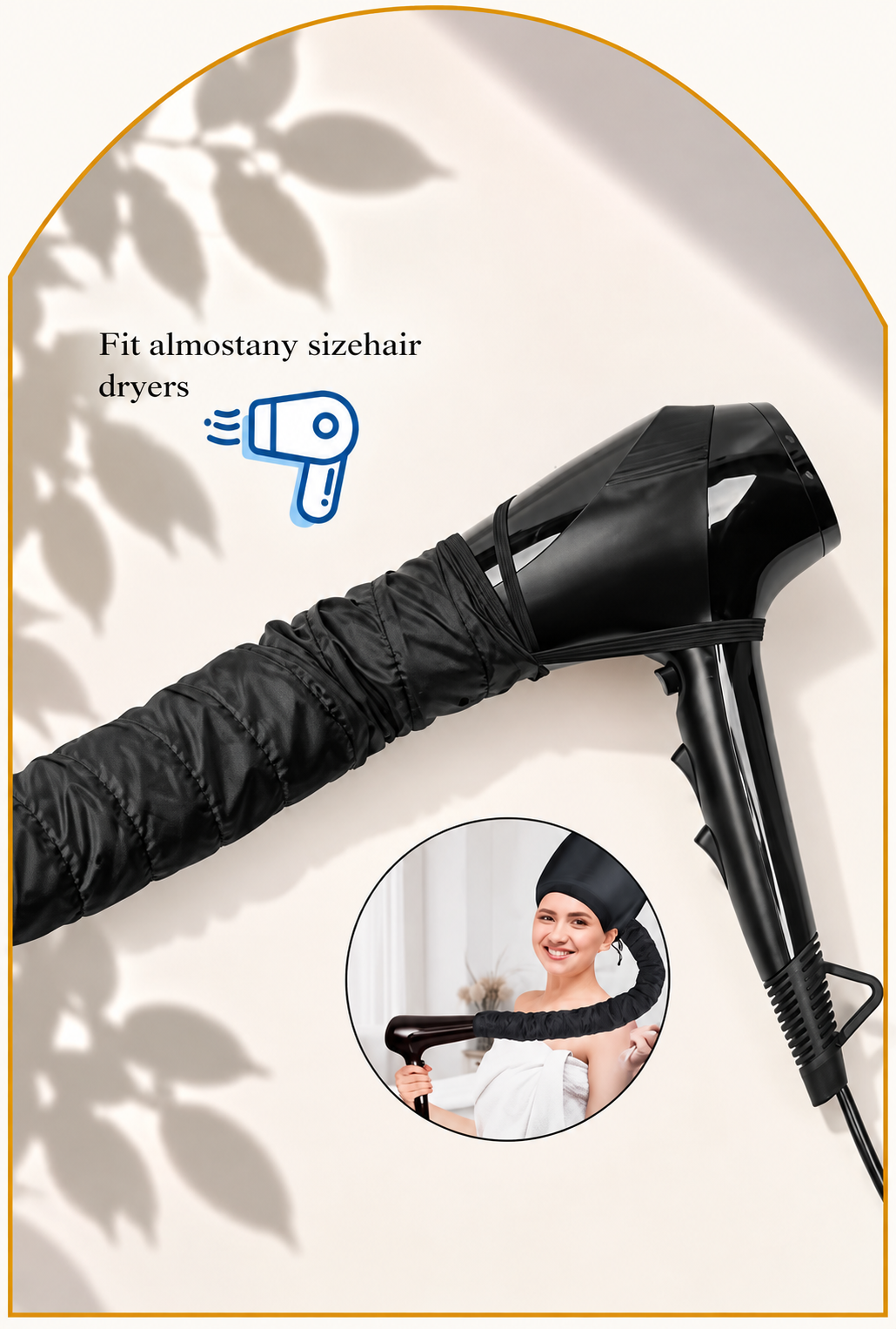 Air Dryer Diffuser Cap / Bonnet – For Curly Hair
